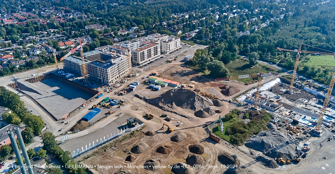 19.09.2021 - Aktuelle Luftbilder aus dem Alexisquartier und Pandion Verde in Neuperlach in München 19.09.2021 - Aktuelle Luftbilder aus dem Alexisquartier und Pandion Verde in Neuperlach in München